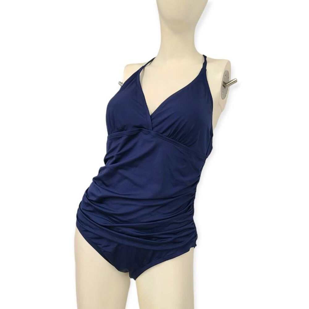 Firpearl Macrame Back Halter One Piece Swimsuit Womens size 16 - Picture 5 of 9